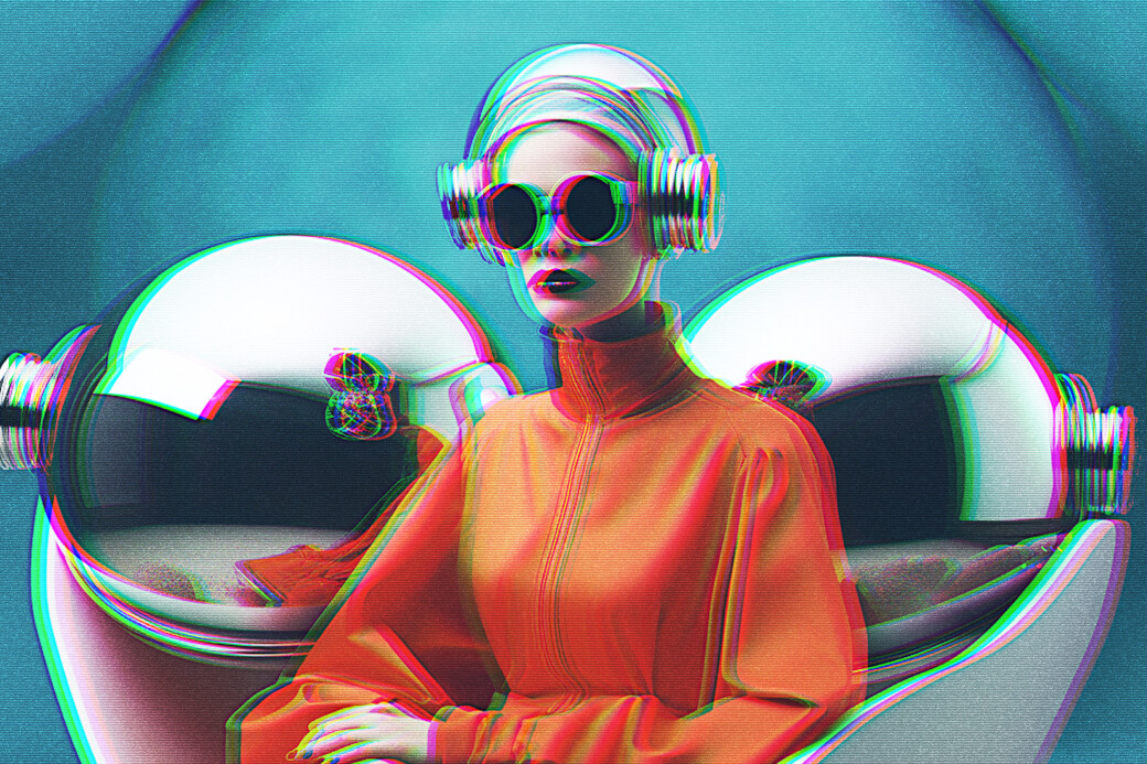 Futuristic Glitch Photo Effect