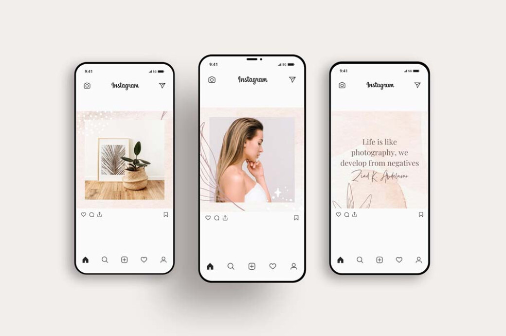 Tender Instagram Puzzle Template