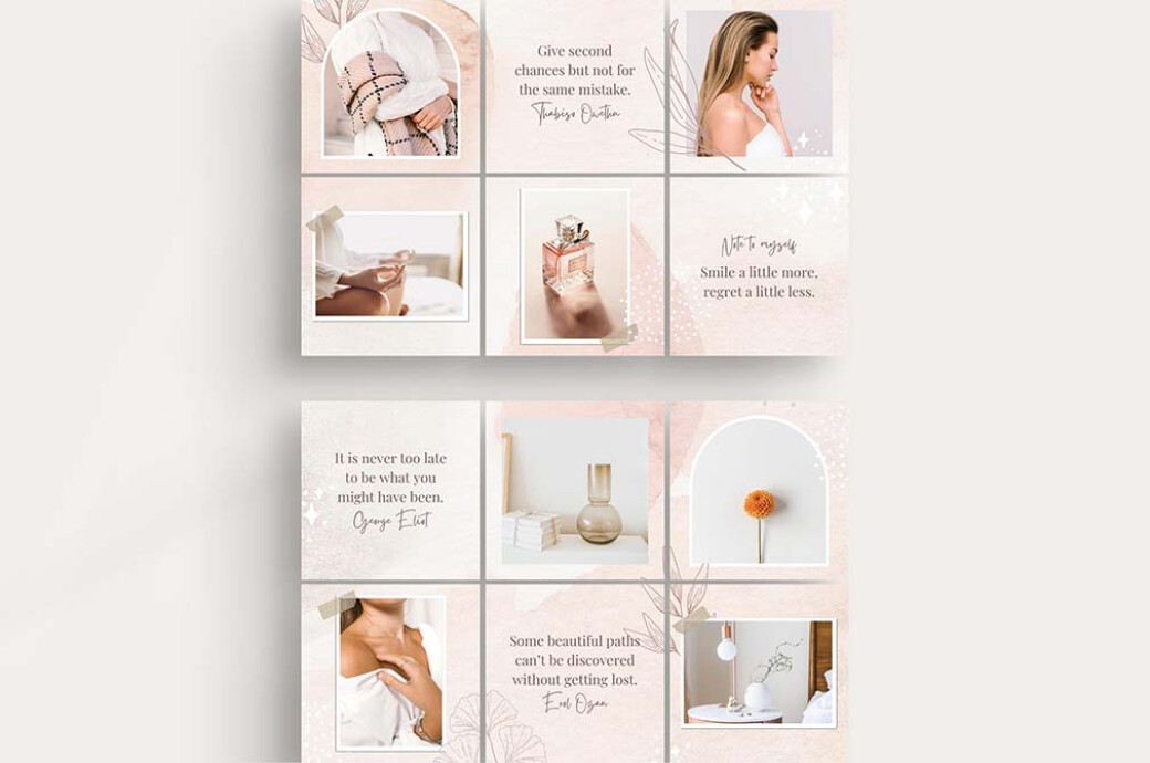 Tender Instagram Puzzle Template
