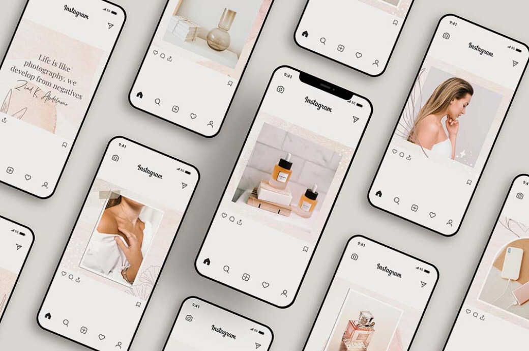 Tender Instagram Puzzle Template