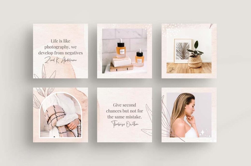 Tender Instagram Puzzle Template