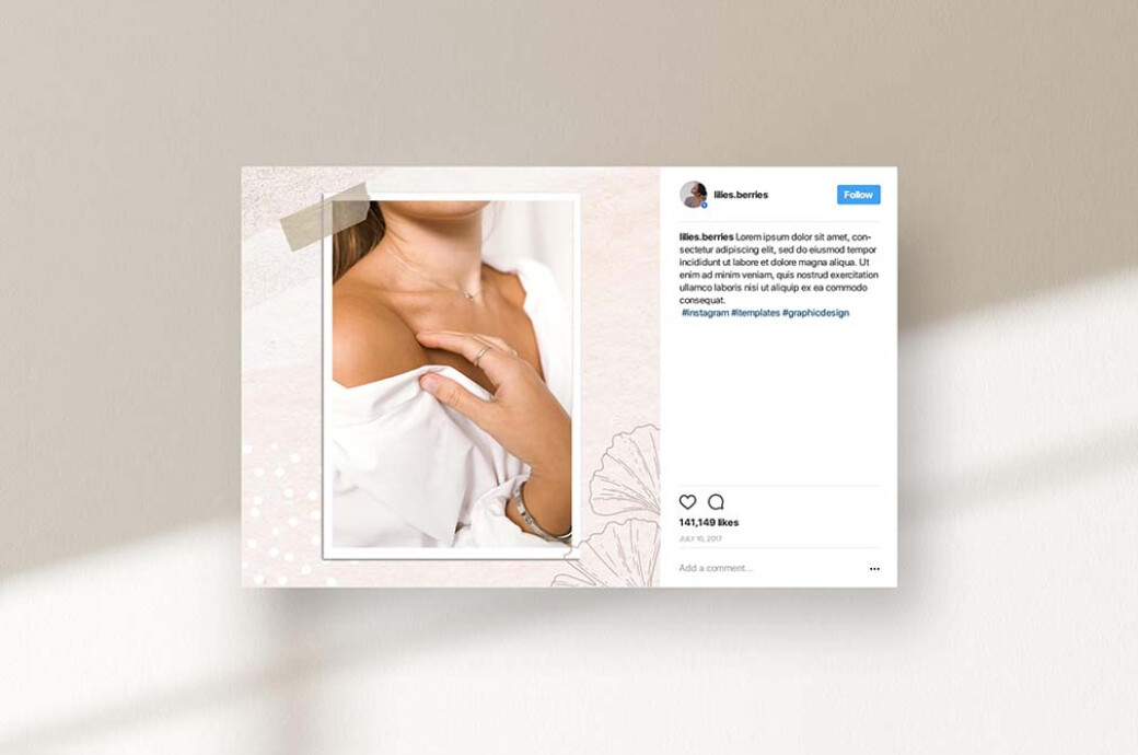 Tender Instagram Puzzle Template