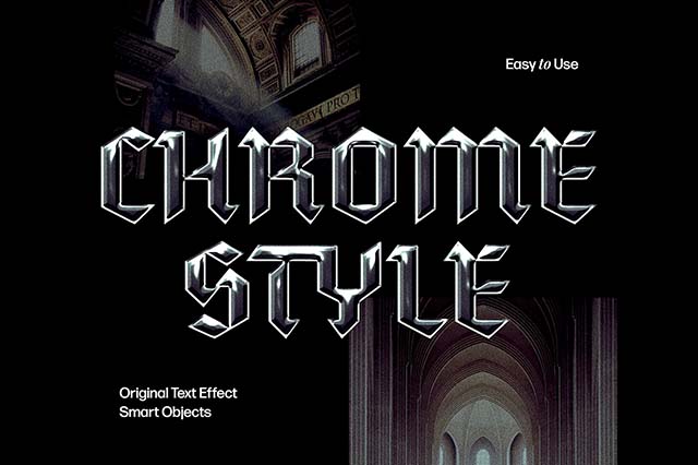 chrome text effect after effects