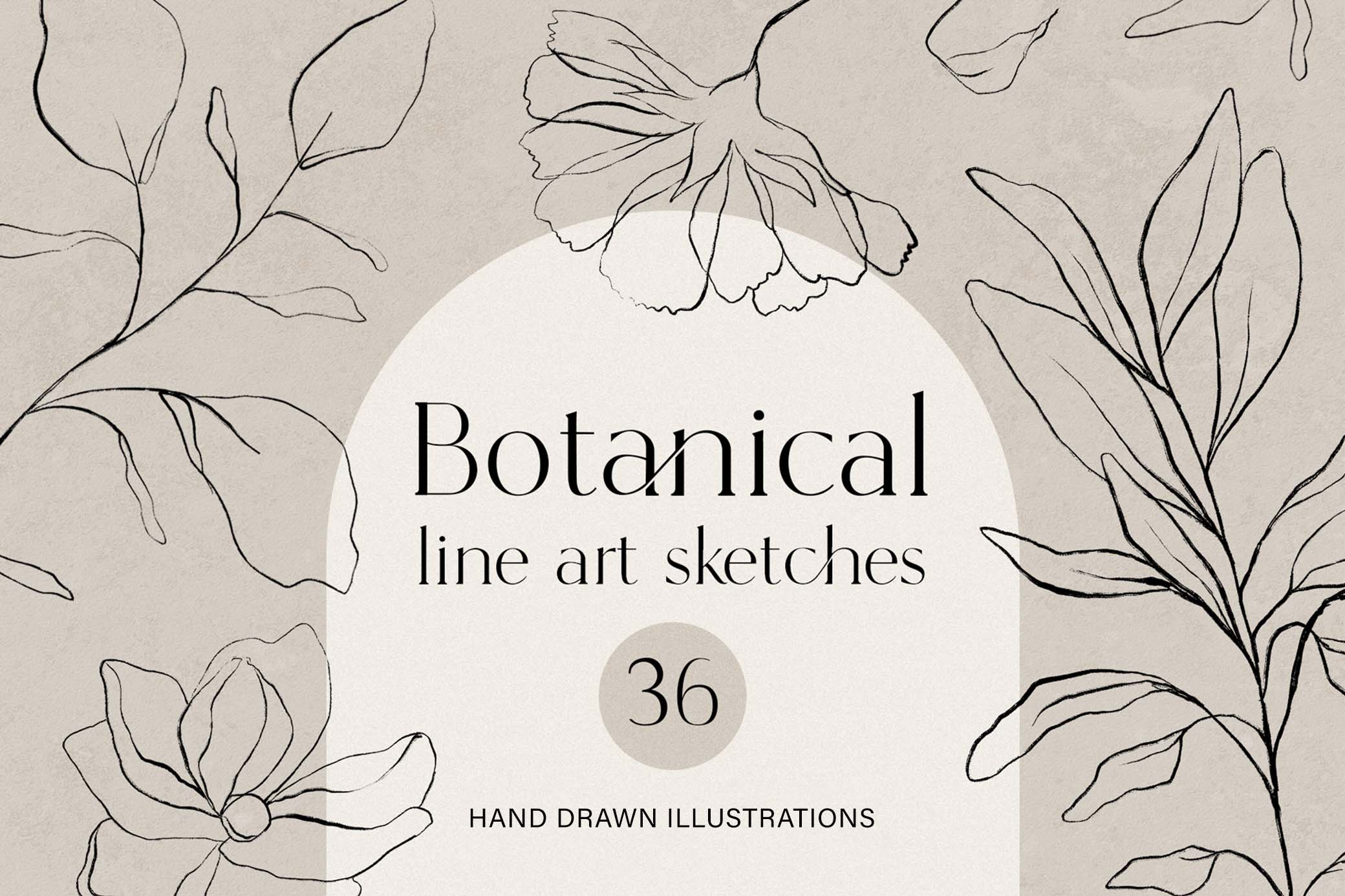 Botanical Line Art Pack