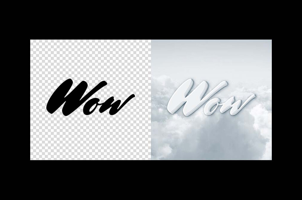 Cloud Film Title Effect