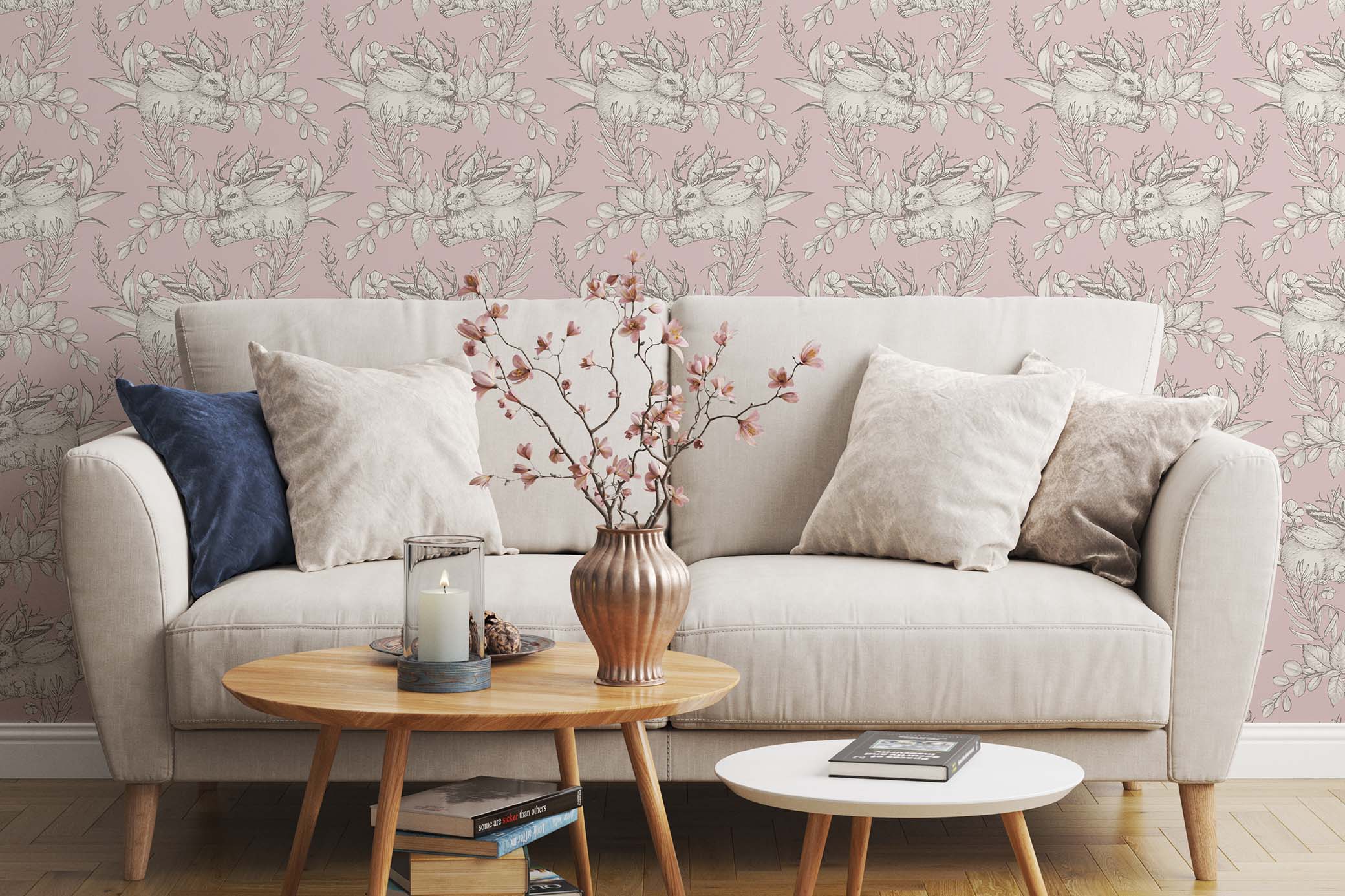 Living Room Wallpaper Mockup Vol.3