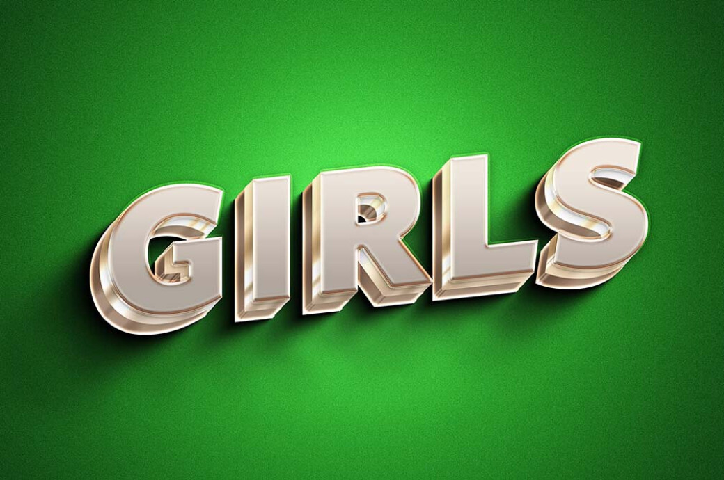 Shiny 3D Text Effect