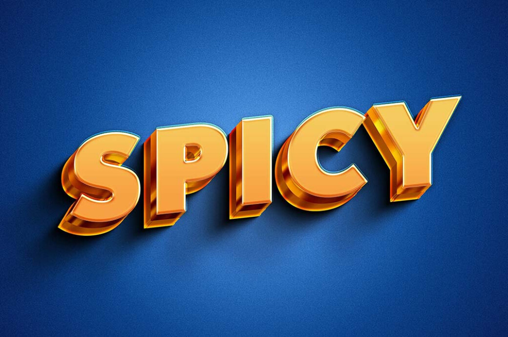 Shiny 3D Text Effect