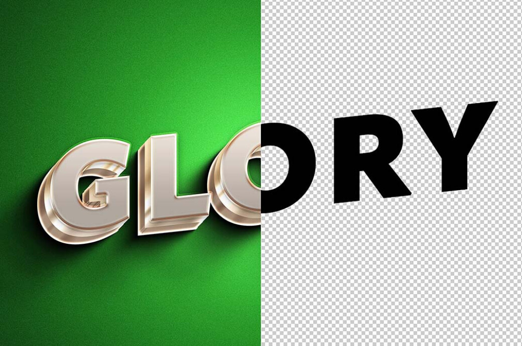 Shiny 3D Text Effect