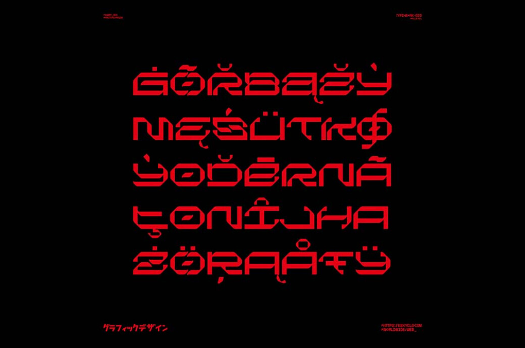 NCL Kregas — Futuristic Mecha Font