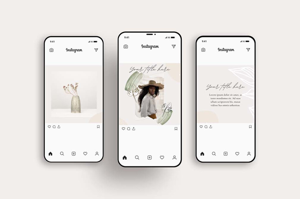 Sophisticated Instagram Puzzle Template