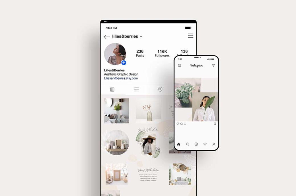 Sophisticated Instagram Puzzle Template