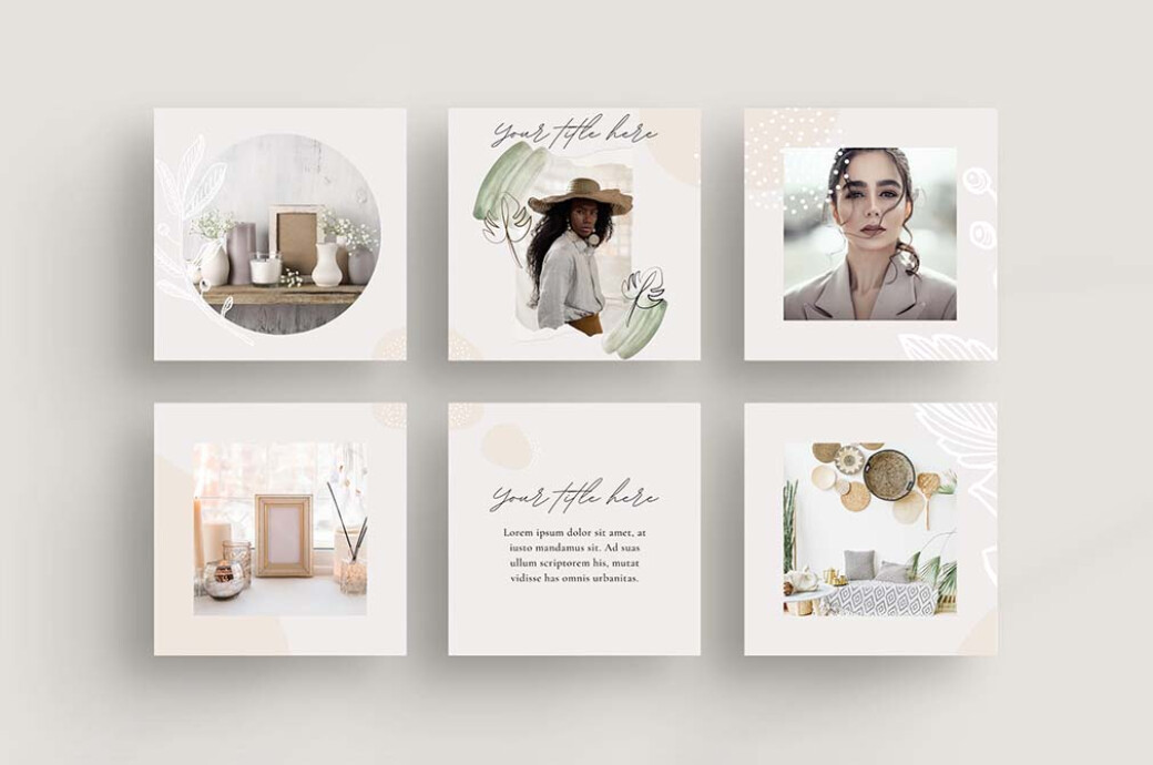 Sophisticated Instagram Puzzle Template