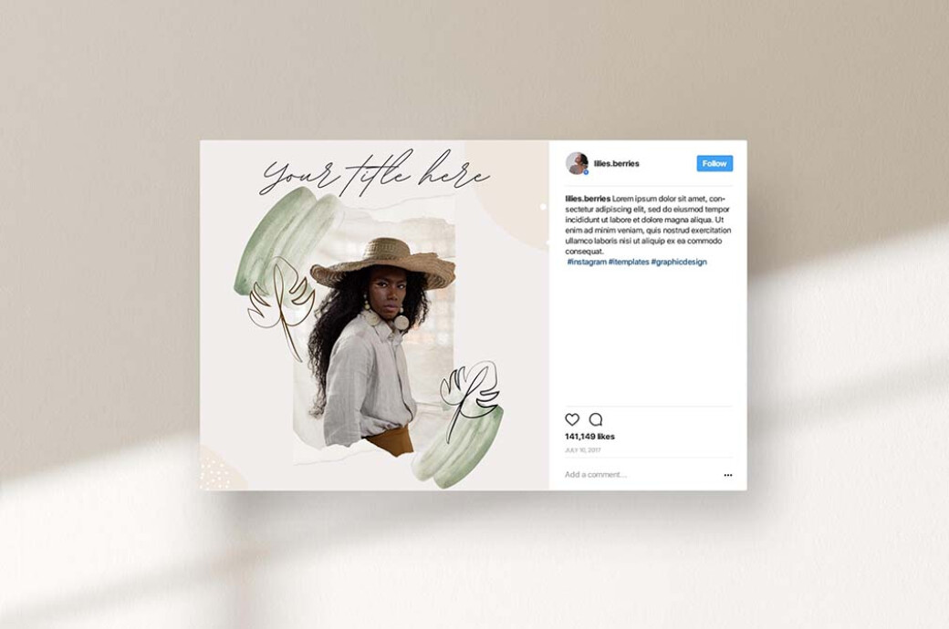 Sophisticated Instagram Puzzle Template
