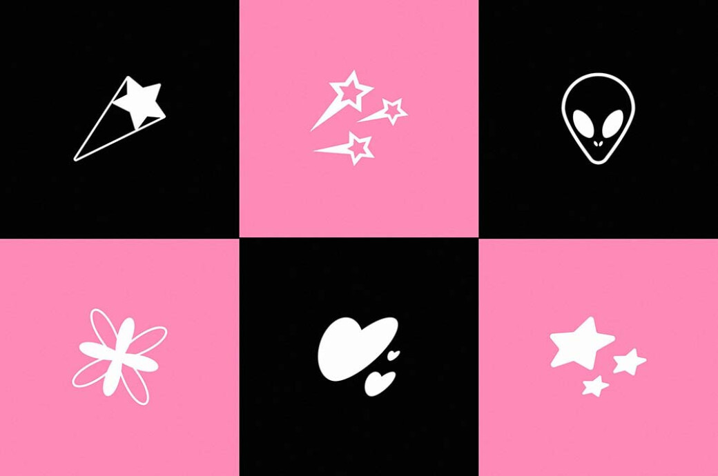 Y2K Metamodern Shapes Set