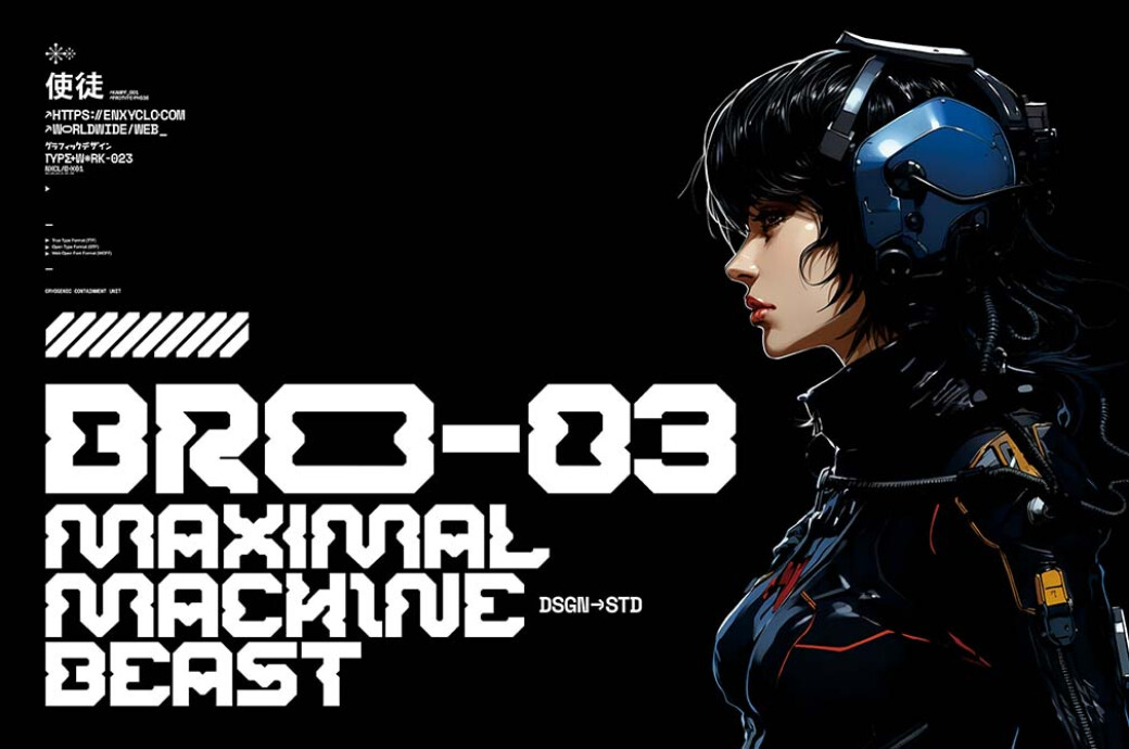 NCL Robowapix — Futuristic Mecha Font