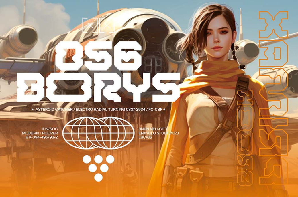 NCL Robowapix — Futuristic Mecha Font