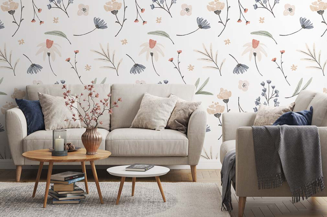 Living Room Wallpaper Mockup Vol.2