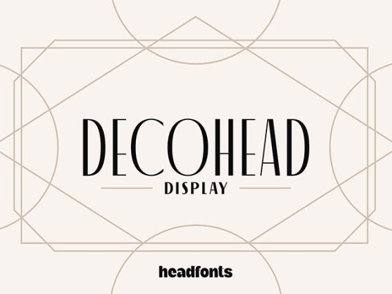 Decohead Display Font