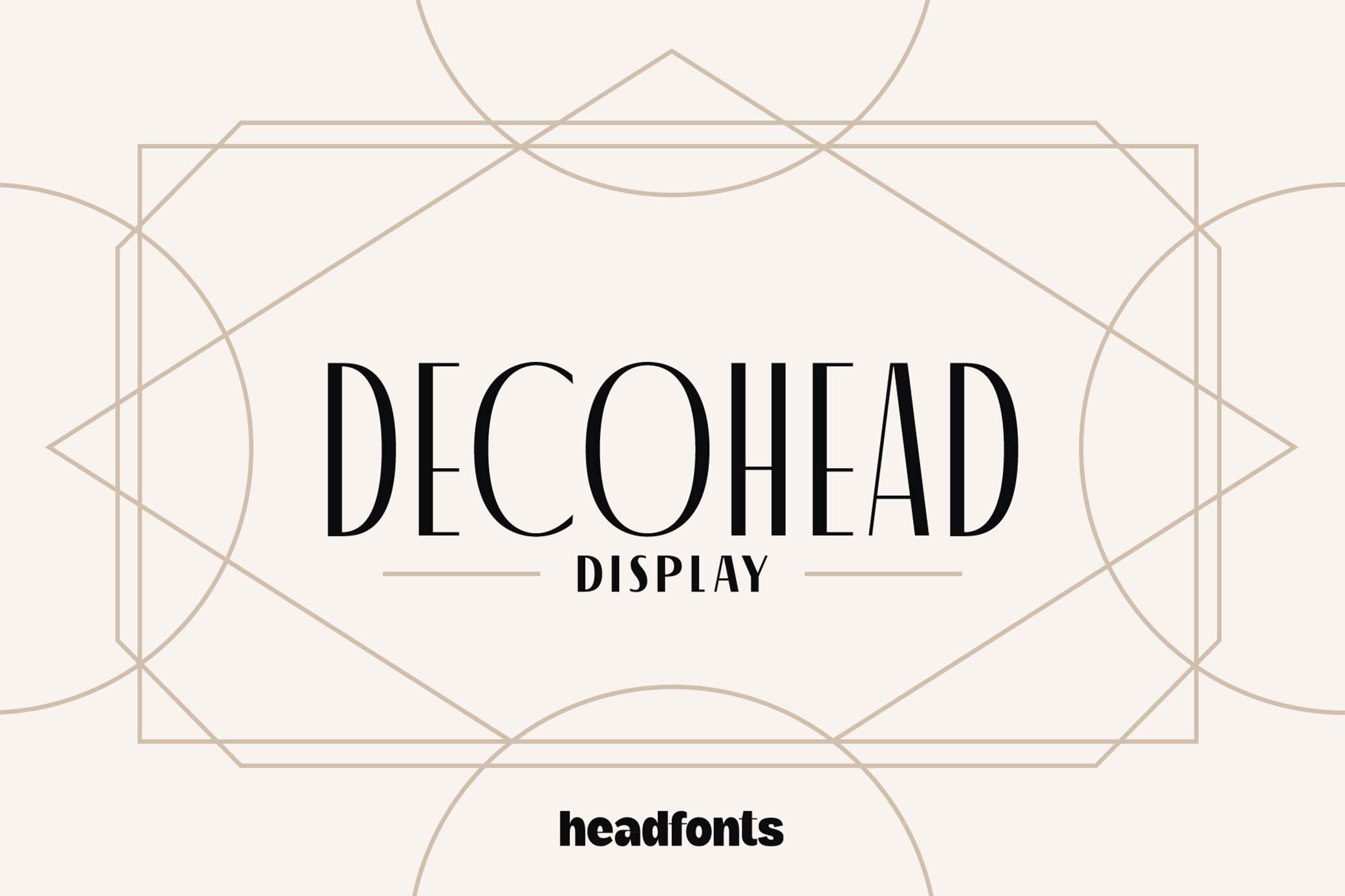 Decohead Display Font