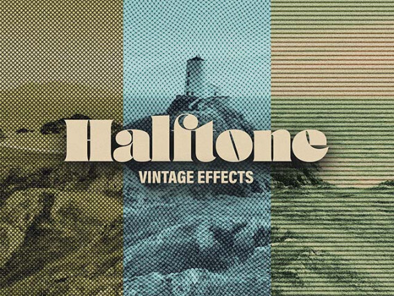 Halftone Vintage Effects