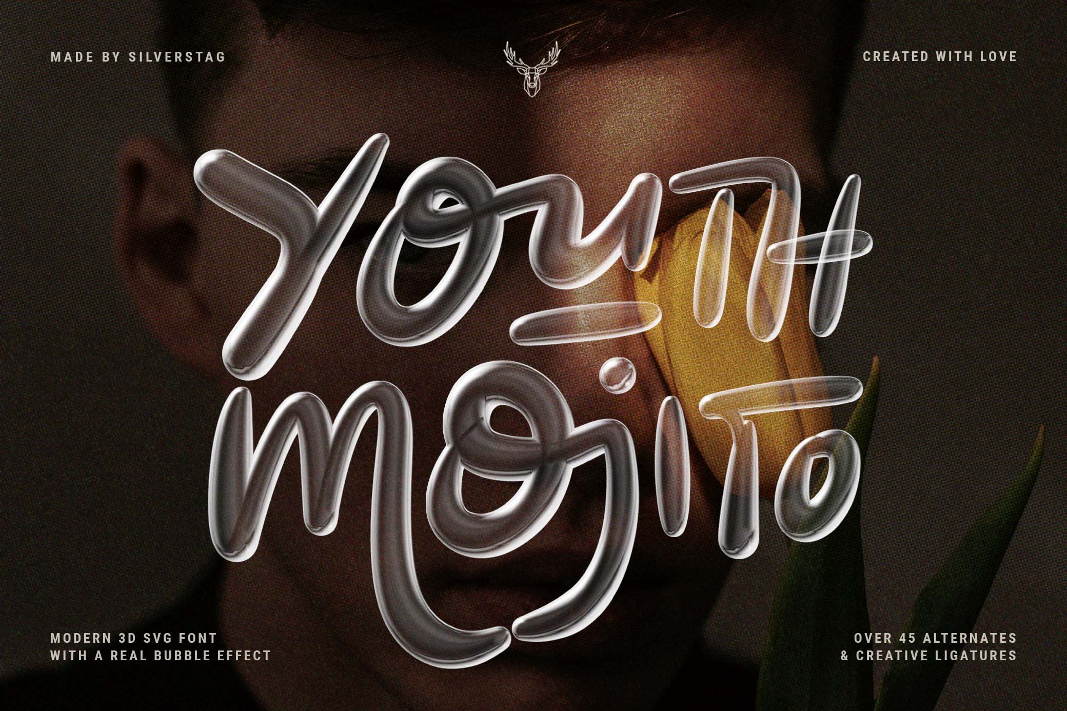 YOUTH MOJITO 3D SVG Font