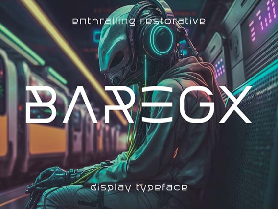 Baregx Futuristic Font