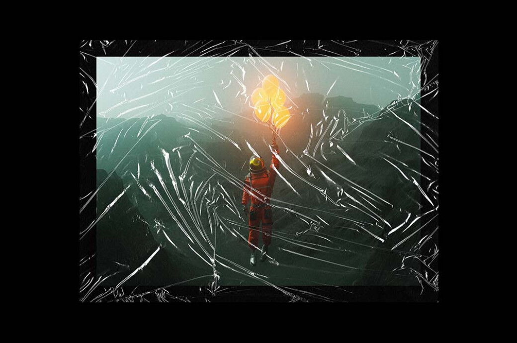 Plastic Wrap A4 Overlay