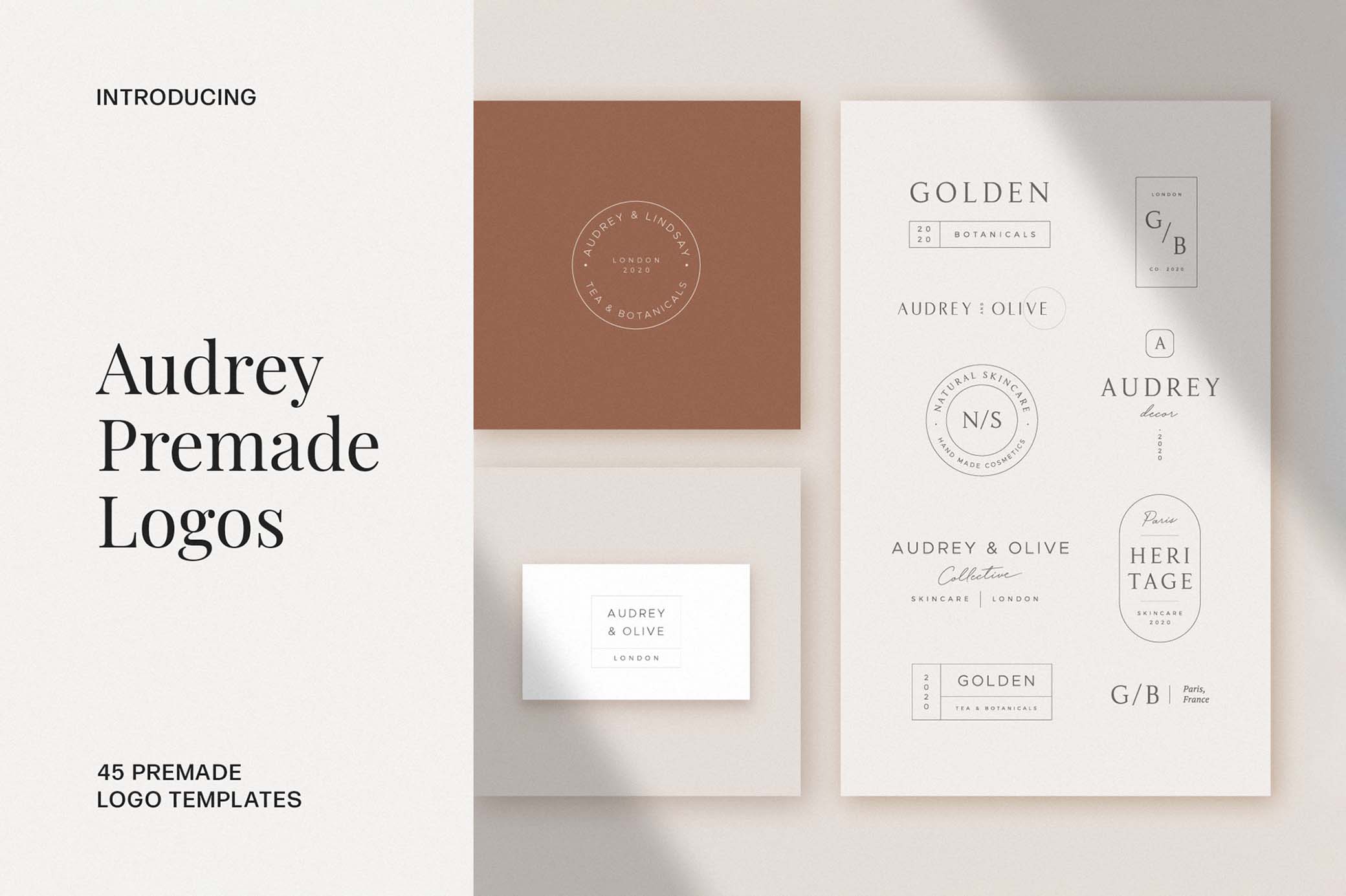 Audrey Premade Logos