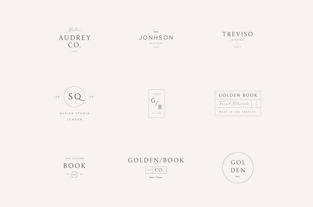 Audrey Premade Logos