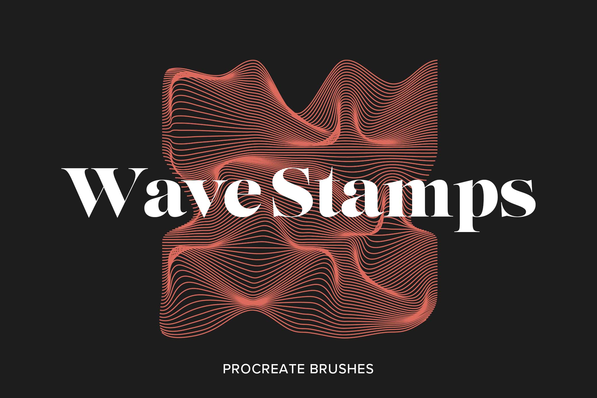 Wave Stamps Procreate Brushes