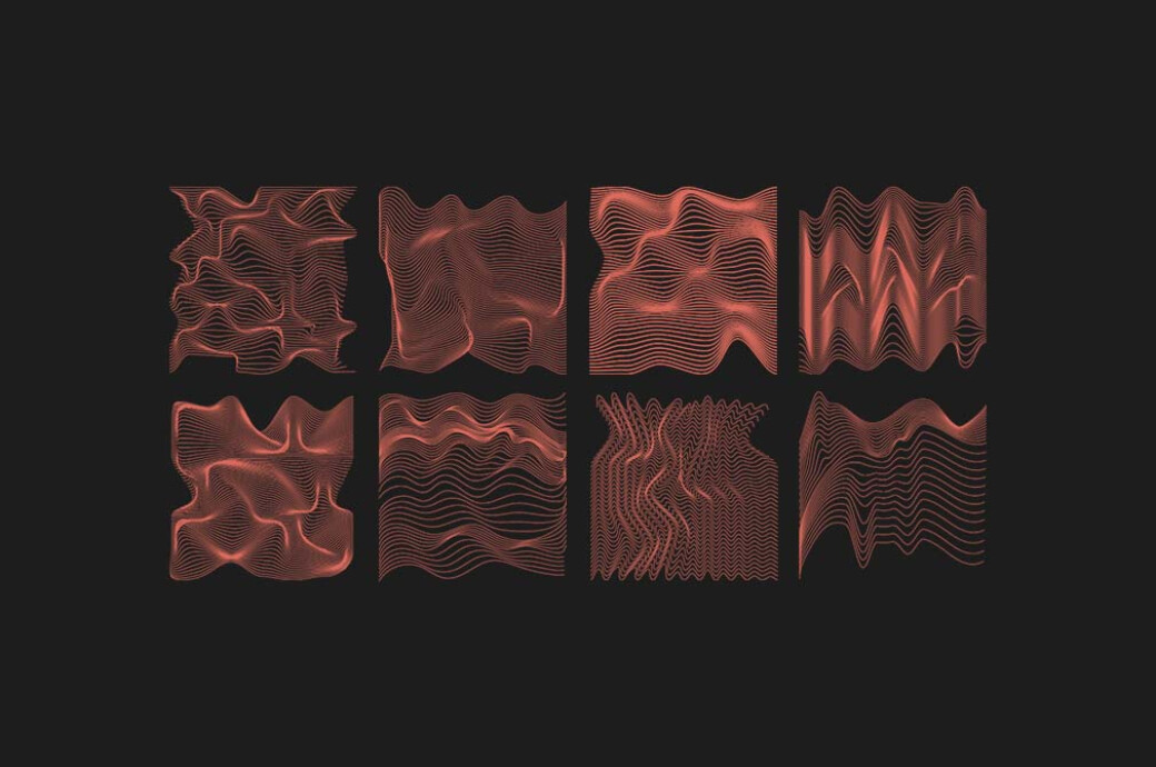 Wave Stamps Procreate Brushes