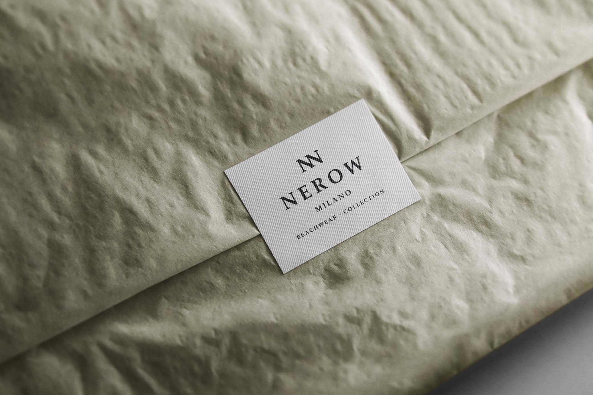 Tissue Paper & Sticker Logo Mockup