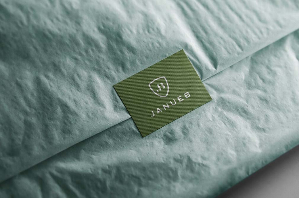 Tissue Paper & Sticker Logo Mockup