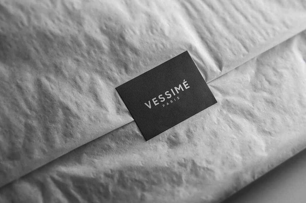 Tissue Paper & Sticker Logo Mockup