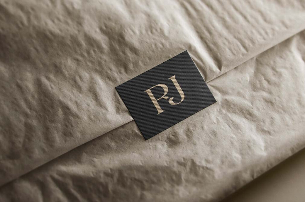 Tissue Paper & Sticker Logo Mockup