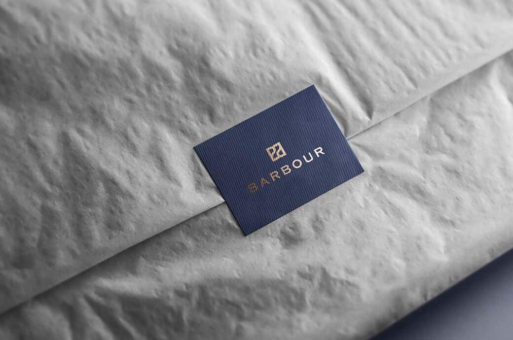 Tissue Paper & Sticker Logo Mockup