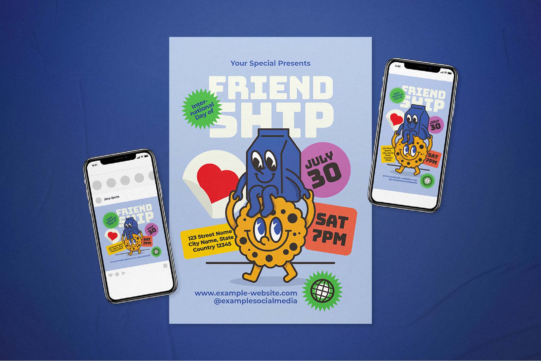 Cartoon-Style Print & Social Media Template