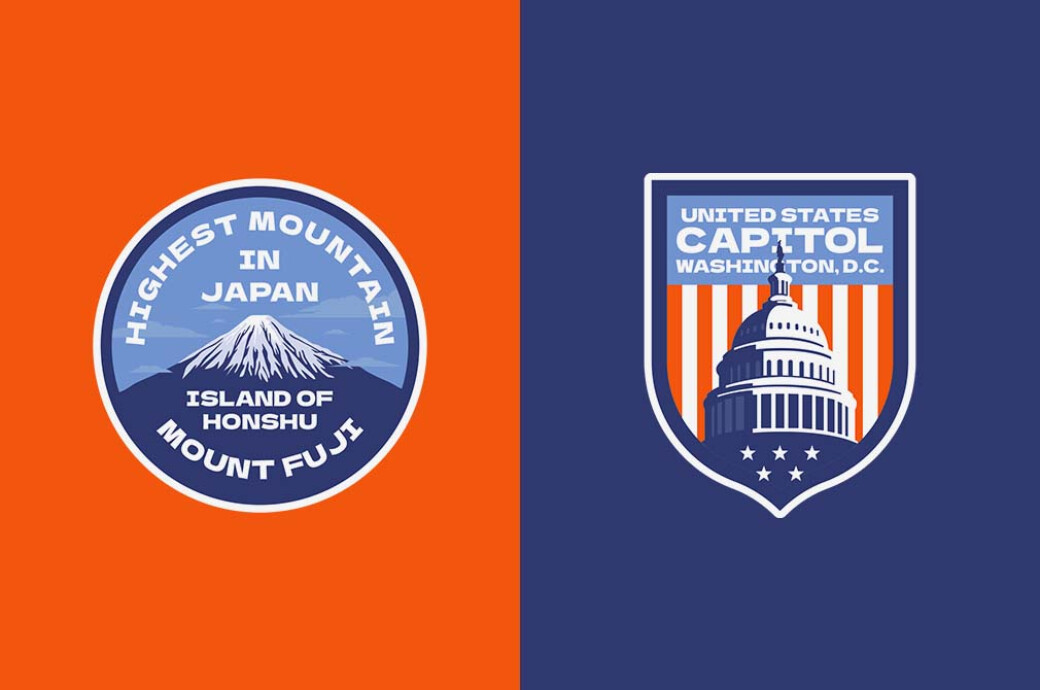 Modern Minimalist Tourism Logo Badges