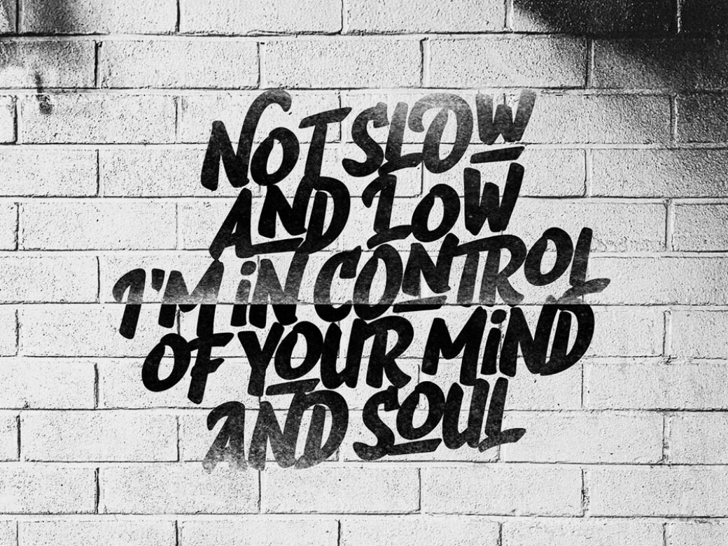 Back in Black Brush Font