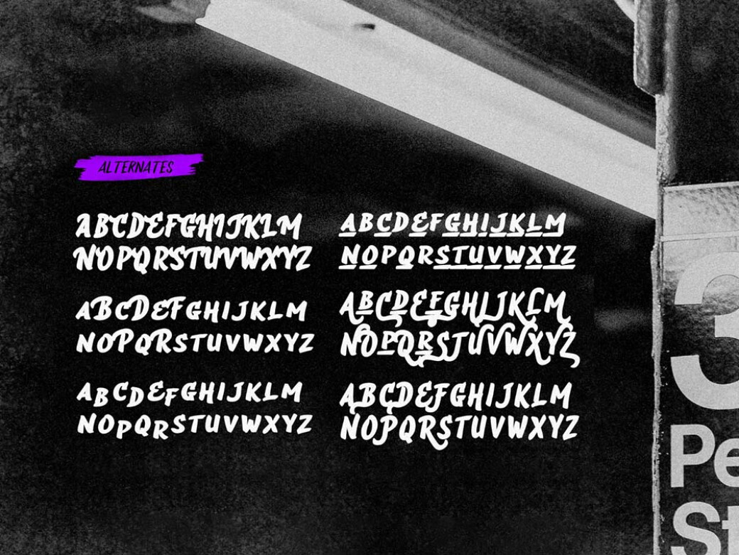 Back in Black Brush Font