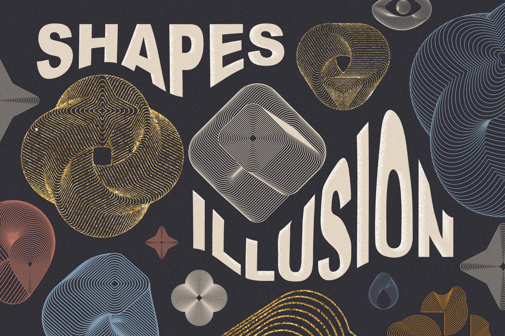 Retro Illusion Shapes