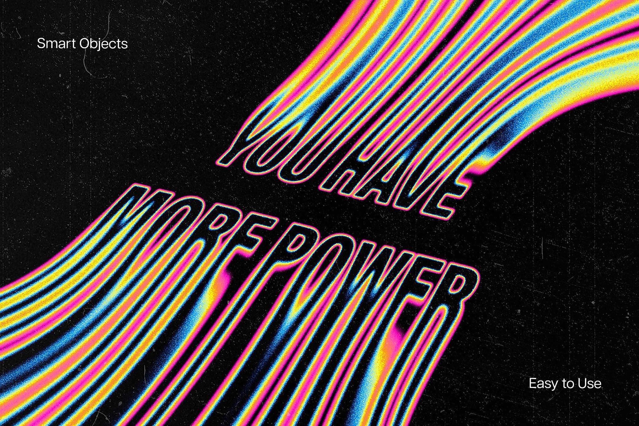 Space Melting Text Effect