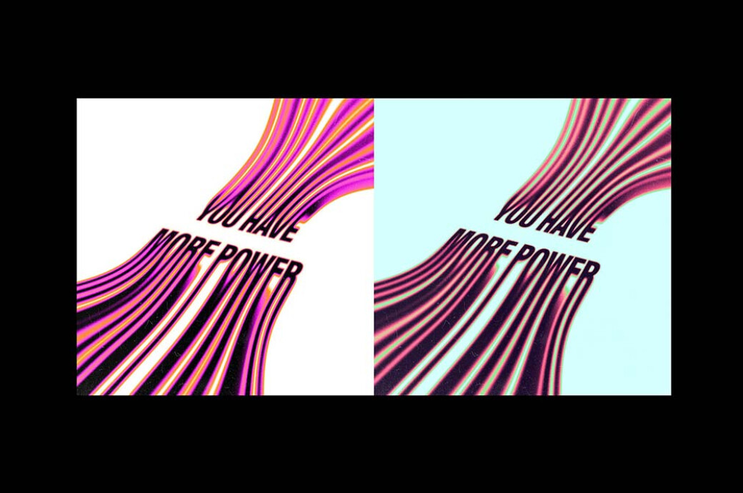 Space Melting Text Effect