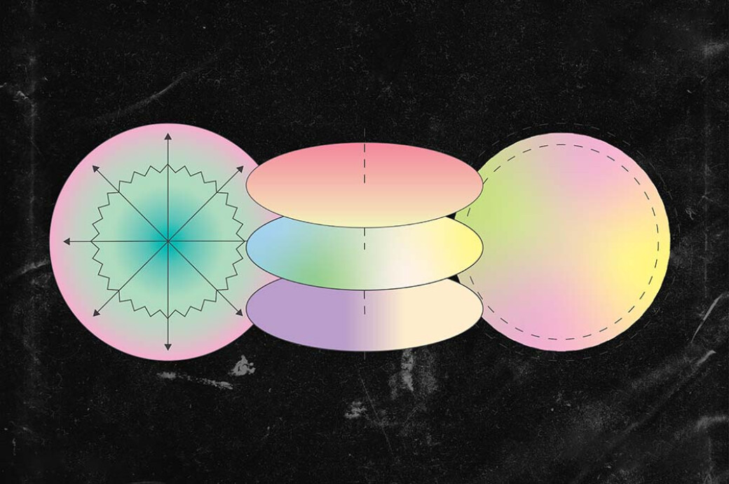 Gradient Glow Orbit Shapes