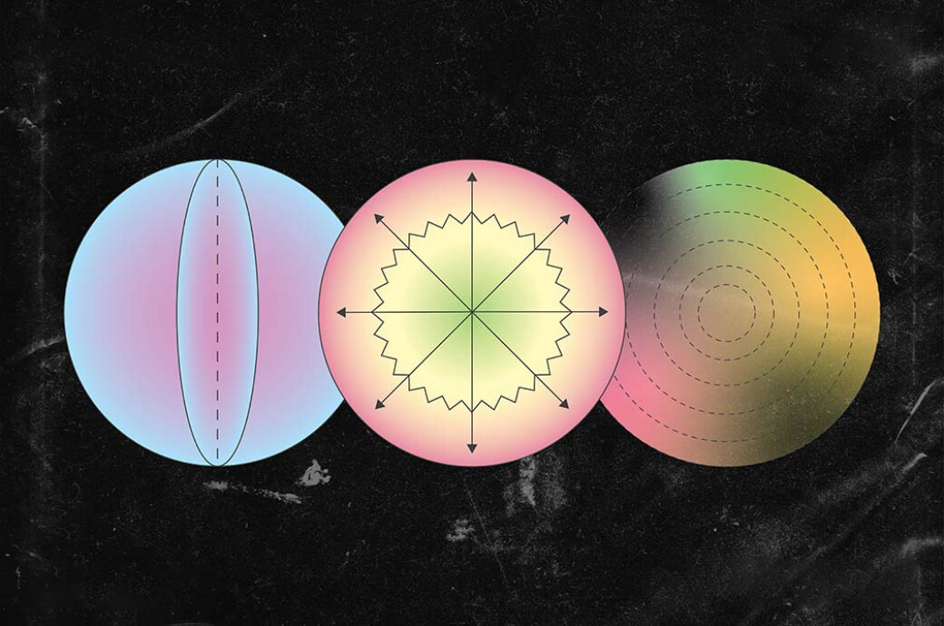 Gradient Glow Orbit Shapes