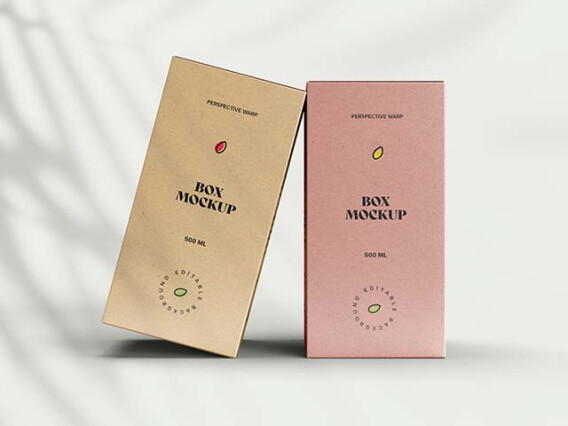 Craft Paper Box Mockup Vol.3
