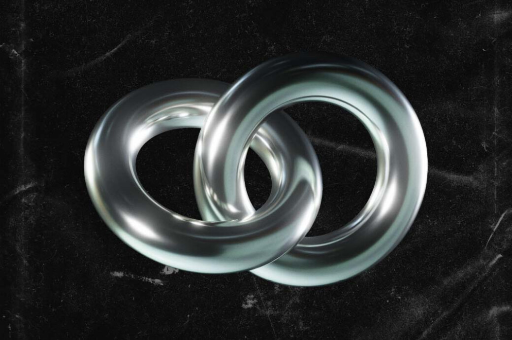 3D Futuristic Chrome Shapes