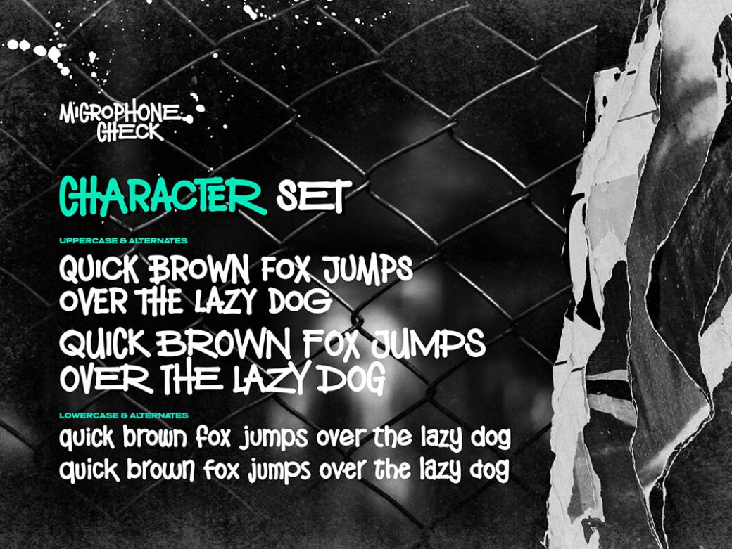 Microphone Check: Marker Font