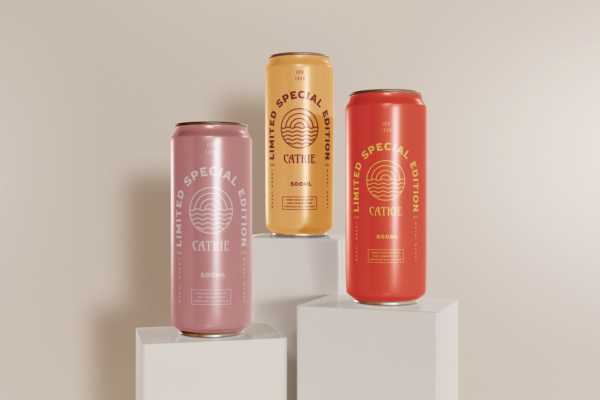 Fizzy Drink Can Mockup Vol.1
